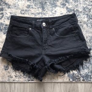 Black high rise festival shorts